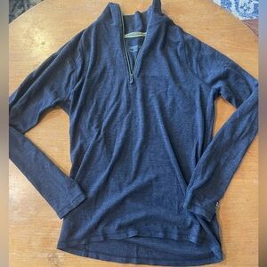 Smartwool gray quarter zip merino wool men’s medium